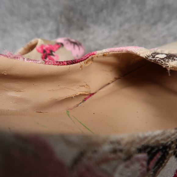 Kelly & Katie Shoes Womens 7 Floral Pump Block Heel Slip On Fashion Event Formal - Picture 14 of 14